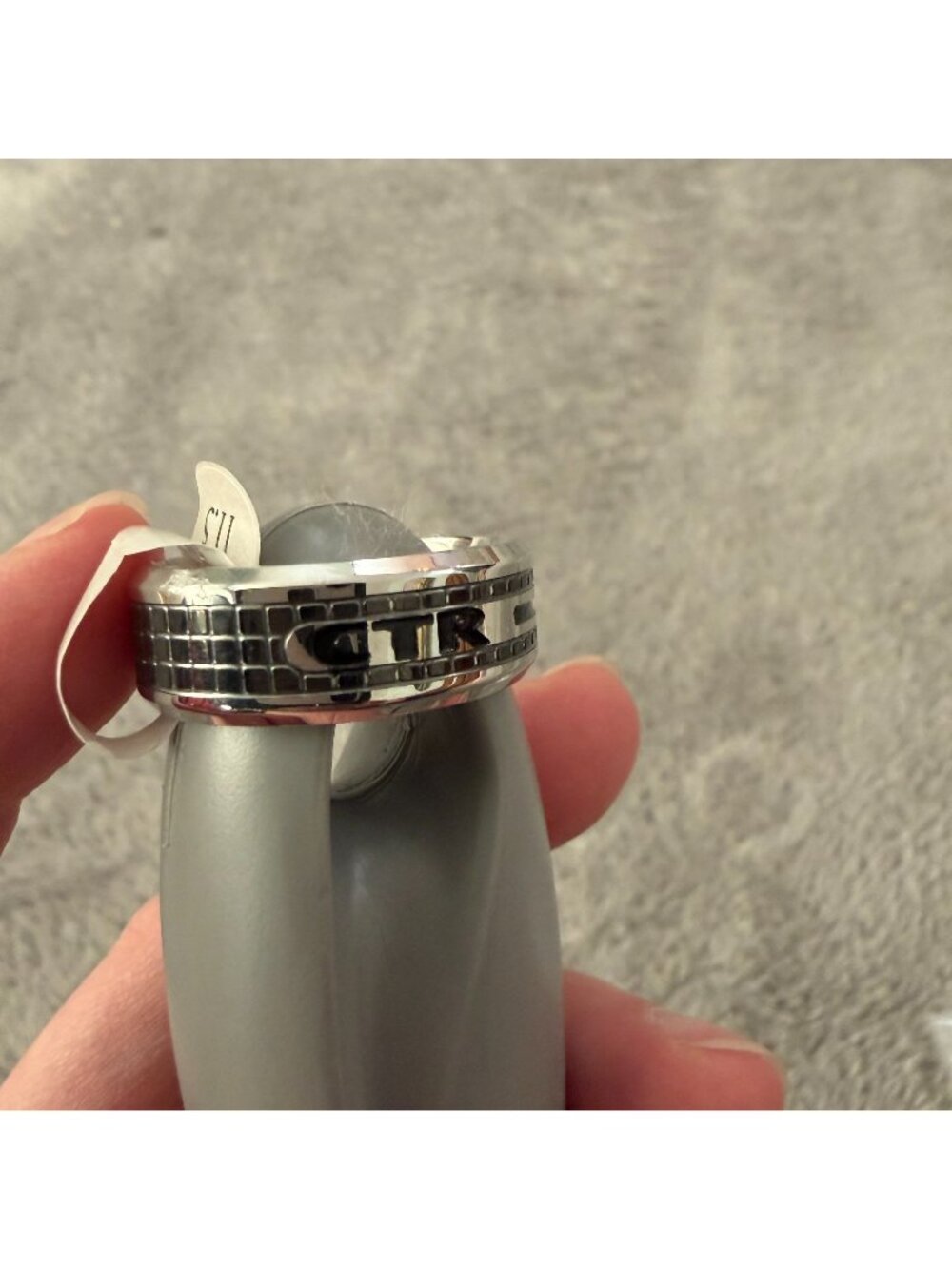 CTR Ring LDS Stainless Steel Grenade Mens 11.5 Unisex